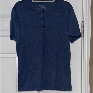 UNTUCKit Men's Navy Short Sleeve Henley